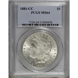 1881-CC $1 MS64 PCGS