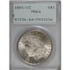 Image 1 : 1881-CC $1 MS64 PCGS