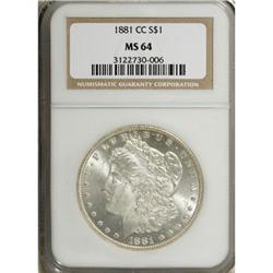 1881-CC $1 MS64 NGC