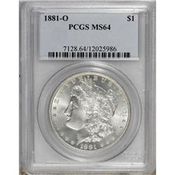 1881-O $1 MS64 PCGS