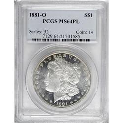 1881-O $1 Prooflike MS64 PCGS