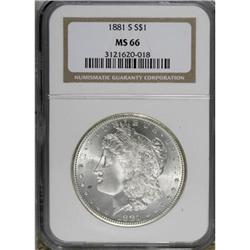 1881-S $1 MS66 NGC