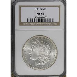 1881-S $1 MS66 NGC