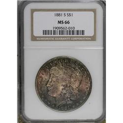 1881-S $1 MS66 NGC