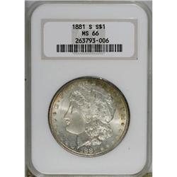 1881-S $1 MS66 NGC