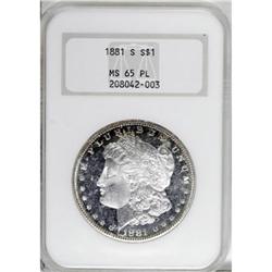 1881-S $1 Prooflike MS65 NGC