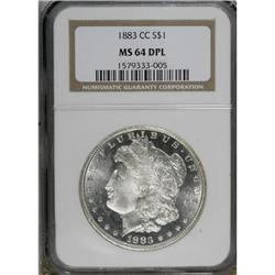 1883-CC $1 Deep Mirror Prooflike MS64 NGC