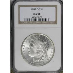 1884-O $1 MS66 NGC