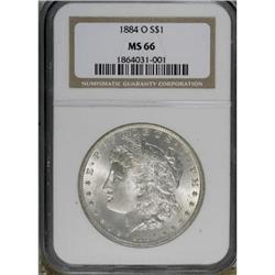 1884-O $1 MS66 NGC