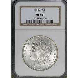 1886 $1 MS66 NGC