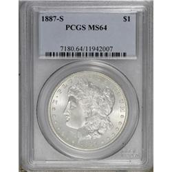 1887-S $1 MS64 PCGS
