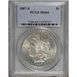 1887-S $1 MS64 PCGS