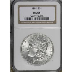 1891 $1 MS64 NGC
