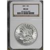 Image 1 : 1891 $1 MS64 NGC
