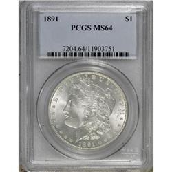 1891 $1 MS64 PCGS