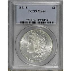 1891-S $1 MS64 PCGS