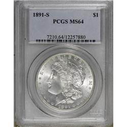 1891-S $1 MS64 PCGS