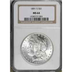 1891-S $1 MS64 NGC
