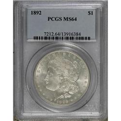 1892 $1 MS64 PCGS