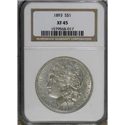 1893 $1 XF45 NGC