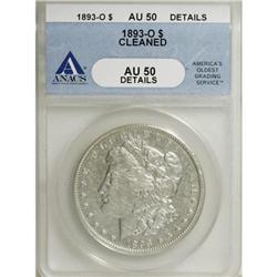 1893-O $1 AU50 ANACS