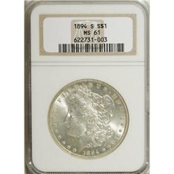 1894-S $1 MS61 NGC