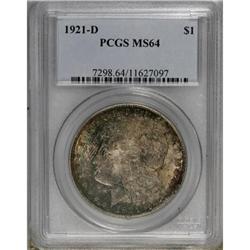 1921-D $1 MS64 PCGS