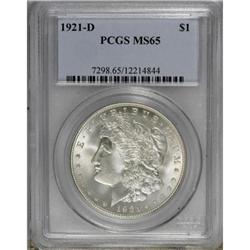 1921-D $1 MS65 PCGS