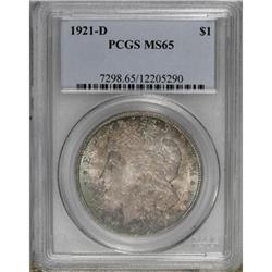 1921-D $1 MS65 PCGS