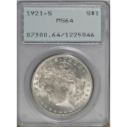 1921-S $1 MS64 PCGS