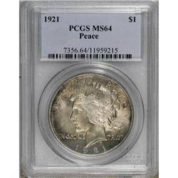 1921 $1 MS64 PCGS