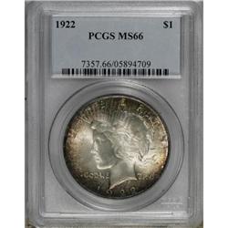 1922 $1 MS66 PCGS