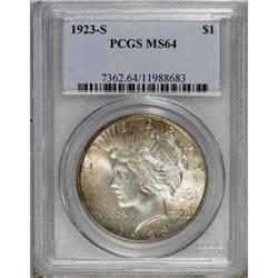 1923-S $1 MS64 PCGS