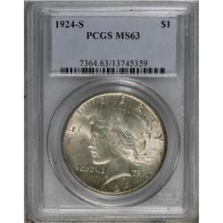 1924-S $1 MS63 PCGS