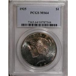1925 $1 MS64 PCGS