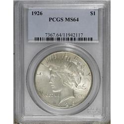1926 $1 MS64 PCGS