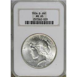 1926-D $1 MS65 NGC