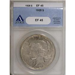 1928 $1 XF45 ANACS