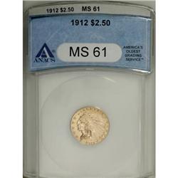 1912 $2 1/2 MS61 ANACS