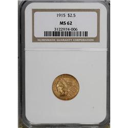 1915 $2 1/2 MS62 NGC