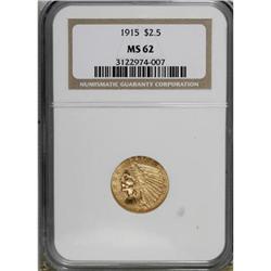 1915 $2 1/2 MS62 NGC