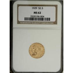 1929 $2 1/2 MS62 NGC