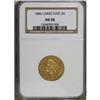 Image 1 : 1846 $5 Large Date AU58 NGC