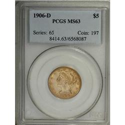1906-D $5 MS63 PCGS