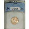 Image 1 : 1907 $5 MS62 ANACS