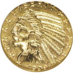 1909-D $5 MS62 NGC