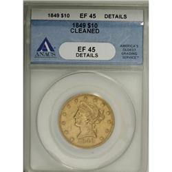 1849 $10 XF45 ANACS