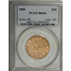 1880 $10 MS61 PCGS