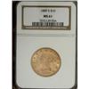 Image 1 : 1889-S $10 MS61 NGC