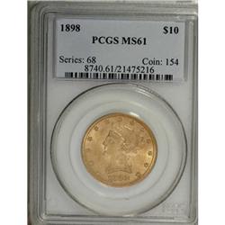 1898 $10 MS61 PCGS